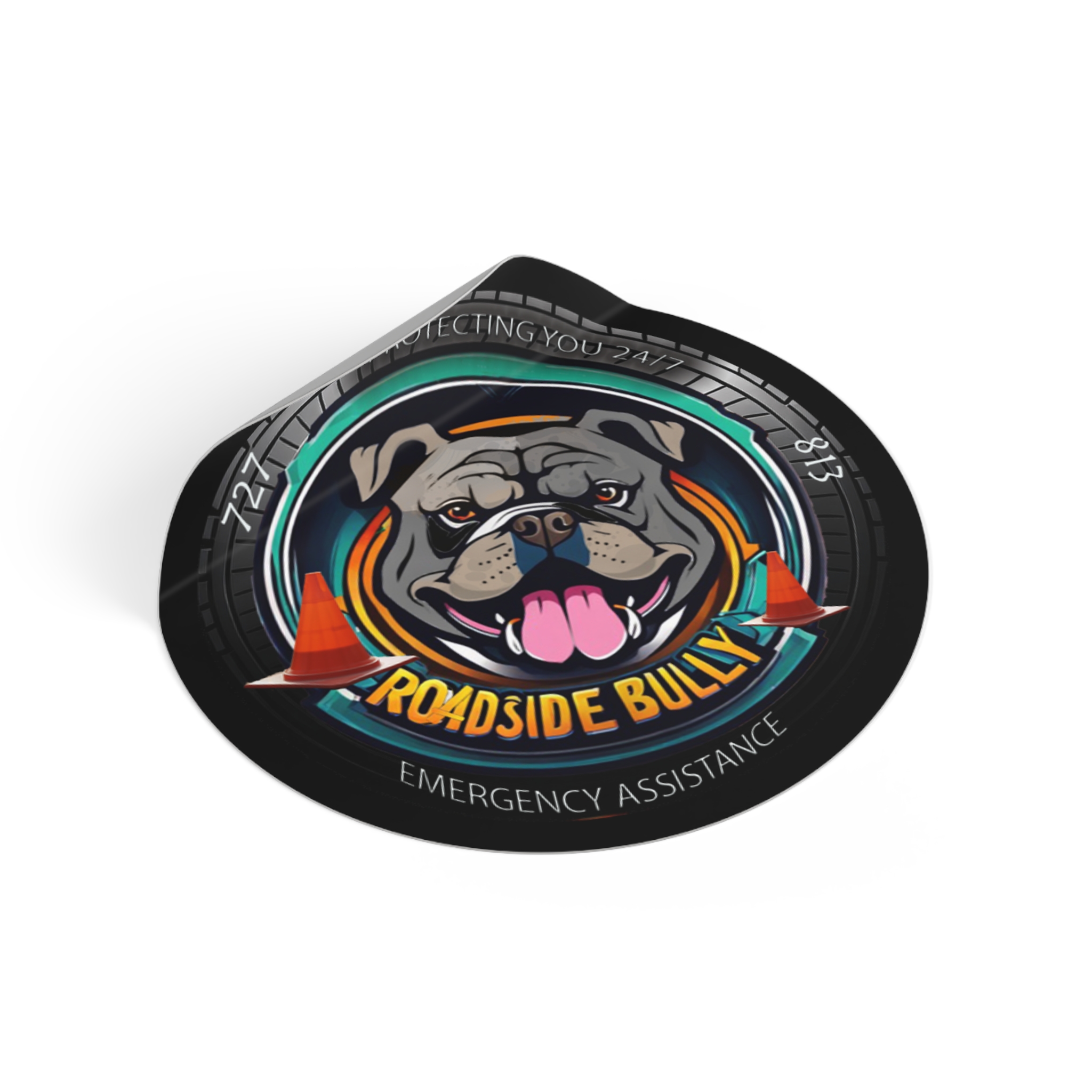 Dog-Themed Vinyl Stickers for Pet Lovers | Emergency Assistance, Car Decor, Gift for Dog Owners, Roadside Bully Fun - Image 2