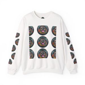 Colorful Graphic Sweatshirt with Floral Design, Unisex Crewneck for Casual Wear, Gift for Pet Lovers, Cozy Jumper for All Seasons, [...]
